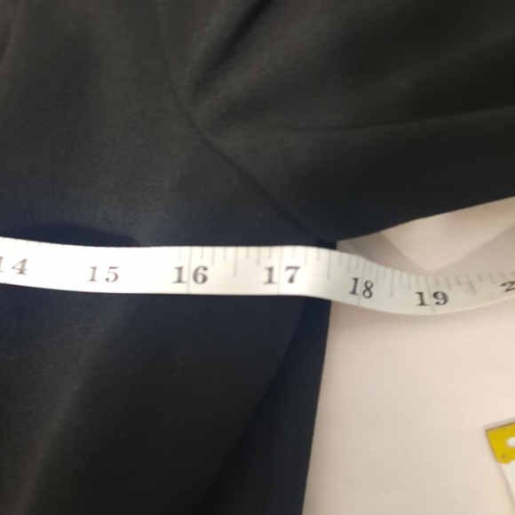 Calvin Klein Bell Sleeve Sheath Dress Black White Piping Short Size 12 - Picture 10 of 11